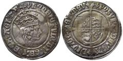 Medieval Coins GREAT BRITAIN. Tudor. Henry VII (1485-1509). Groat. Tower (London). Obv: HЄNRIC VII DI GRA RЄX AGL Z F. Crowned head right. Rev: POSVI DЄV ADIVTORЄ MЄV. Coat-of-arms over long cross fou