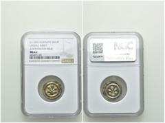 Medieval Coins GERMANY. Lindau Abbey. Denier Bracteate (Circa 1290). Obv: Linden tree with five leaves. Rev: Incuse and reverse of obverse. CC 96; Lebek 9. Condition: NGC MS-62. Weight: g. Diameter: 1