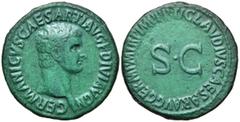 Roman Imperial Coins GERMANICUS (Died 19). As. Rome. Struck under Claudius. Obv: GERMANICVS CAESAR TI AVG F DIVI AVG N. Bare head right. Rev: TI CLAVDIVS CAESAR AVG GERM P M TR P IMP P P. Large S C. R