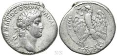Roman Provincial Coins SELEUCIS & PIERIA. Antioch. Otho (69). Tetradrachm. Dated RY 1 (AD 69). Obv: ΑΥΤΟΚΡΑΤωΡ ΜΑΡΚΟϹ ΟΘωΝ ΚΑΙϹΑΡ ϹЄΒΑϹΤΟϹ. Laureate head right. Rev: ЄΤΟΥϹ Α. Eagle standing left on br