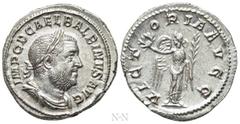 Roman Imperial Coins BALBINUS (238). Denarius. Rome. Obv: IMP C D CAE L BALBINVS AVG. Laureate, draped and curiassed bust right. Rev: VICTORIA AVGG. Victory standing facing, head left, holding wreath 