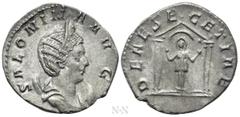 Roman Imperial Coins SALONINA (Augusta, 254-268). Antoninianus. Colonia Agrippinensis. Obv: SALONINA AVG. Diademed and draped bust right, set on crescent. Rev: DEAE SEGETIAE. Segetia, orans, standing 