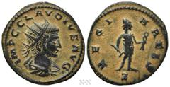 Roman Imperial Coins CLAUDIUS II GOTHICUS (268-270). Antoninianus. Antioch. Obv: IMP C CLAVDIVS AVG. Radiate, draped and cuirassed bust right. Rev: REGI ARTIS / Z. Vulcan standing right, holding hamme