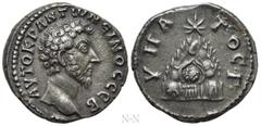 Roman Provincial Coins CAPPADOCIA. Caesarea. Marcus Aurelius (161-180). Didrachm. Obv: AYTOKP ANTωNЄINOC CЄB. Bare head right. Rev: YΠATOC Γ. Mount Argaeus with trees; star on summit. RPC IV.3 online 