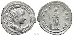 Roman Imperial Coins GORDIAN III (238-244). Antoninianus. Rome. Obv: IMP CAES M ANT GORDIANVS AVG. Radiate, draped and cuirassed bust right. Rev: P M TR P II COS P P. Gordian standing left, holding sc