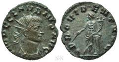 Roman Imperial Coins CLAUDIUS II GOTHICUS (268-270). Antoninianus. Rome. Obv: IMP C CLAVDIVS AVG. Radiate and cuirassed bust right. Rev: PROVIDENT AVG. Providentia standing left, holding baton and cor