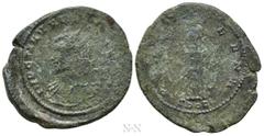 Roman Imperial Coins CLAUDIUS II GOTHICUS (268-270). Antoninianus. Cyzicus. Obv: IMP C M AVR CLAVDIVS AVG. Radiate head left, with slight drapery. Rev: PAX AETERNA / SPQR. Pax standing left, holding b