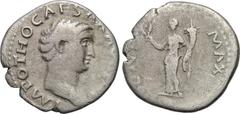 OTHO (69). Denarius. Rome. Obv: IMP OTHO CAESAR AVG TR P. Bare head right. Rev: PONT MAX. Ceres standing left, holding grain ears and long cornucopia. RIC 6. Condition: Near very fine. Weight: 2.8 g. 