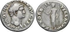 OTHO (69). Denarius. Rome. Obv: IMP M OTHO CAESAR AVG TR P. Bare head right. Rev: PAX ORBIS TERRARVM. Pax standing left with branch and caduceus. RIC 3. Condition: Very fine. Weight: 3.26 g. Diameter: