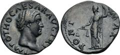 OTHO (69). Denarius. Rome. Obv: IMP OTHO CAESAR AVG TR P. Bare head right. Rev: PONT MAX. Aequitas standing left, holding scales and sceptre. RIC² 19. Condition: Good very fine. Weight: 3.20 g. Diamet