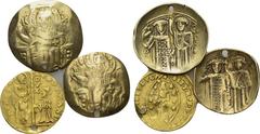 3 Byzantine and Venetian GOLD coins. Obv: . Rev: . . Condition: See picture. Weight: g. Diameter: mm.