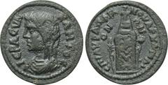 LYDIA. Maeonia. Pseudo-autonomous. Ae (3rd century AD). Obv: IEPA CVNKΛHTOC. Draped bust of the Senate left. Rev: EΠI AYP AΠΠIANOY APX A MAIONΩN. Kore standing facing between poppy and grain ear. BMC 