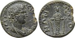 LYDIA. Maeonia. Time of Marcus Aurelius (Circa 161-180). Ae. Obv: IEPA CYNKΛHTOC. Draped bust of the Senate right. Rev: MAIONΩΝ. Cult statue of Artemis Ephesia standing facing. SNG Copenhagen 219. Con
