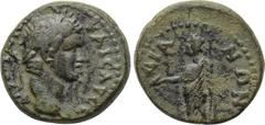 LYDIA. Daldis. Trajan (98-117). Ae. Obv: ΤΡΑΙΑΝΟС ΚΑΙСΑΡ СΕΒ. Laureate head right. Rev: ΔΑΛΔΙΑΝΩΝ. Zeus standing left, holding eagle and sceptre. RPC III 2414. Condition: Very fine. Weight: 4.44 g. Di