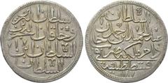 OTTOMAN EMPIRE. Abdul Hamid I (AH 1187-1203 / AD 1774-1789). 30 Para - Zolota. Qustantiniya (Constantinople). Dated AH 1187//1 (1774/5). Obv: Legend with RY date. Rev: Legend with mint and AH date. KM