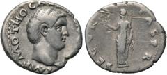 OTHO (69). Denarius. Rome. Obv: IMP M OTHO CAESAR AVG TR P. Bare head right. Rev: SECVRITAS PR. Securitas standing left, holding wreath and sceptre. RIC² 8. Condition: Very fine. Weight: 3.42 g. Diame
