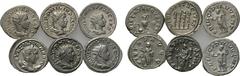 6 coins of Philippus Arabs and family. Obv: . Rev: . . Condition: See picture. Weight: g. Diameter: mm.