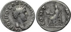 OTHO (69). Denarius. Rome. Obv: IMP OTHO CAESAR AVG TR P. Bare head right. Rev: PONT MAX. Vesta seated left on throne, holding patera and sceptre. RIC² 24. Condition: Very fine. Weight: 3.23 g. Diamet