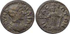 LYDIA. Acrasus. Julia Mamaea (Augusta, 222-235). Ae. Obv: IOY MAMAIA. Draped bust right, wearing stephane. Rev: AKPACIΩTΩN. Facing statue of Artemis Ephesia, with supports. SNG von Aulock -; SNG Copen