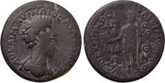 LYDIA. Apollonis. Marcus Aurelius (161-180). Ae. Hermokrates Aischrionos, strategos. Obv: AV KAI M AVPHΛIOC ANTΩNINOC. Bareheaded and draped bust right. Rev: AP ЄPMOKPATOVC AICXPIΩNOC / ΑΠΟΛΩΝΙΔЄΩΝ (s