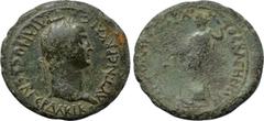 LYDIA. Bagis. Trajan (98-117). Ae. Apollodoros, archon. Obv: ΑΥΤ ΝЄΡΒ ΚΑΙС ΤΡΑΙΑΝΟС СЄΒ ΓЄΡ ΔΑΚΙΚ. Laureate head right. Rev: ЄΠΙ ΑΠΟΛΛΟΔΩΡΟΥ ΑΡΧΟΝΤΟС ΒΑΓΗΝΩΝ. Dionysos standing left, holding thyrsus a