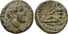 LYDIA. Nicaea Cilbianorum (Cilbiani Inferiores). Antoninus Pius (138-161). Ae. Obv: AV KAICAP ANTΩNINOC. Laureate head right. Rev: KIΛBIANΩN ΠЄPI NIKAIAN. River god Kilbos reclining left, holding reed