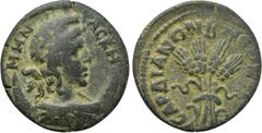 LYDIA. Sardes. Pseudo-autonomous (Early-mid 3rd century). Ae. Obv: MHN ACKHNOC. Draped bust of Mên Askenos right, wearing Phrygian cap and with crescent on shoulders. Rev: CΑΡΔΙΑΝΩΝ B NЄΩKOPΩN. Four g