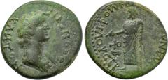 LYDIA. Silandus. Pseudo-autonomous. Time of Domitian (81-96). Ae. Demophilos, strategos for the second time. Obv: ΘЄON CVNKΛHTON. Draped youthful bust of the Senate right. Rev: ЄΠI ΔHMOΦΙΛOV CTP CIΛAN