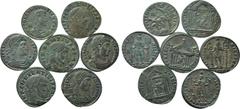 7 Coins of Maxentius and Constantius II. Obv: . Rev: . . Condition: See picture. Weight: g. Diameter: mm.