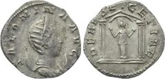 Roman Imperial Coins SALONINA (Augusta, 254-268). Antoninianus. Colonia Agrippinensis. Obv: SALONINA AVG. Draped bust right, wearing stephane and set upon crescent. Rev: DEAE SEGETIAE. Segetia, orans,
