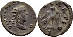 Roman Imperial Coins DIVUS VALERIAN II (Died 258). Antoninianus. Rome. Struck under Valerian I and Gallienus. Obv: DIVO CAES VALERIANO. Radiate head right. Rev: CONSECRATIO / S. Eagle standing right, 