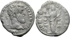 Roman Imperial Coins DIDIUS JULIANUS (193). Denarius. Rome. Obv: IMP CAES M DID IVLIAN AVG. Laureate head right. Rev: CONCORD MILIT. Concordia standing left, holding aquila and signum. RIC 1. Rare Con