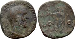 Roman Imperial Coins PUPIENUS (238). Sestertius. Rome. Obv: IMP CAES M CLOD PVPIENVS AVG. Laureate, draped and cuirassed bust right. Rev: VICTORIA AVGG / S - C. Victory standing facing, head left, hol