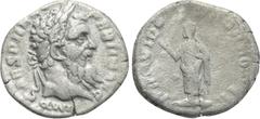 Roman Imperial Coins PERTINAX (193). Denarius. Rome. Obv: IMP CAES P HELV PERTIN AVG. Laureate head right. Rev: PROVID DEOR COS II. Providentia standing left, raising one hand toward star to upper lef
