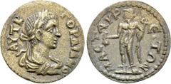Roman Provincial Coins LYDIA. Mastaura. Gordian III (238-244). Ae. Obv: AYT K ΓOPΔIANOC. Laureate, draped and cuirassed bust right. Rev: MACTAVPЄITΩN. Hermes standing left, holding purse and caduceus.