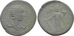 Cilician Coins (Dr. P. Vogl Collection) CILICIA. Celenderis. Herennia Etruscilla (Augusta, 249-251). Ae. Obv: ЄΡЄΝΝΙΑ ЄΤΡΟΥϹΚΙΛΛΑ. Draped bust right, wearing stephane and set upon crescent. Rev: ΚЄΛЄИ
