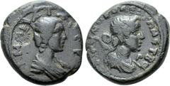 Cilician Coins (Dr. P. Vogl Collection) CILICIA. Irenopolis-Neronias. Julia Mamaea (Augusta, 222-235). Ae. Dated CY 172 (222/3). Obv: Ι ΜΑΜΑΙΑ ϹЄΒ. Draped bust of Julia Mamaea right; c/m: Laureate hea