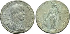 Cilician Coins (Dr. P. Vogl Collection) CILICIA. Philadelphia. Maximinus Thrax (235-238). Ae. Obv: AYT K Γ IOYH MAΣIMЄINON. Laureate, draped and cuirassed bust right. Rev: ΦΙΛΑΔЄΛΦЄωΝ ΚΗΤΙΔΟϹ. Tyche s