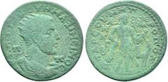 Cilician Coins (Dr. P. Vogl Collection) CILICIA. Tarsus. Maximinus Thrax (235-238). Ae. Obv: ΑVΤ Κ Γ ΙΟV ΟVΗ ΜΑΞΙΜЄΙΝΟС / Π - Π. Radiate, draped and cuirassed bust right. Rev: ΤΑΡСΟV ΜΗΤΡΟΠΟΛ / Α Μ Κ 