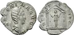 Roman Imperial Coins SALONINA (Augusta, 254-268). Antoninianus. Colonia Agrippinensis. Obv: SALONINA AVG. Draped bust right, wearing stephane and set upon crescent. Rev: DEAE SEGETIAE. Segetia, orans,