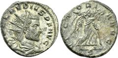 Roman Imperial Coins CLAUDIUS II GOTHICUS (268-270). Antoninianus. Mediolanum. Obv: IMP CLAVDIVS P F AVG. Radiate, draped and cuirassed bust right. Rev: VICTORIA AVG / S. Victory advancing right, hold