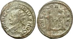 Roman Imperial Coins CLAUDIUS II GOTHICUS (268-270). Antoninianus. Antioch. Obv: IMP C CLAVDIVS AVG. Radiate head left. Rev: CONCOR AVG. Proserpina, holding torch, and Ceres, holding grain ears and to