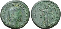 Roman Imperial Coins MAXIMINUS THRAX (235-238). As. Rome. Obv: MAXIMINVS PIVS AVG GERM. Laureate, draped and cuirassed bust right. Rev: VICTORIA GERMANICA / S - C. Victory standing left, holding wreat