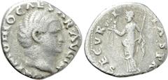 Roman Imperial Coins OTHO (69). Denarius. Rome. Obv: IMP M OTHO CAESAR AVG TR P. Bare head right. Rev: SECVRITAS P R. Securitas standing left, holding wreath and sceptre. RIC² 8. Condition: Near very 