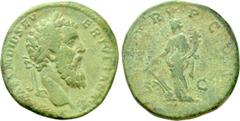 Roman Imperial Coins DIDIUS JULIANUS (193). Sestertius. Rome. Obv: IMP CAES M DID SEVER IVLIAN AVG. Laureate head right. Rev: P M TR P COS / S - C . Fortuna standing left, holding rudder and cornucopi