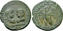 Roman Provincial Coins THRACE. Anchialus. Gordian III with Tranquillina (238-244). Ae. Obv: AVT K M ANT ΓΟΡΔΙΑΝΟC AVΓ CAB / TRANKVΛΛINA. Draped busts of Gordian, laureate and cuirassed, and Tranquilli