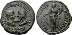 Roman Provincial Coins THRACE. Mesembria. Philip I the Arab with Otacilia Severa (244-249). Ae. Obv: AVT M IOVΛ ΦIΛIΠΠOC M ω / T CЄBHPA CЄB. Draped busts of Philip, laureate and cuirassed, and Otacili