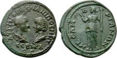 Roman Provincial Coins THRACE. Mesembria. Philip I with Otacilia Severa (244-249). Ae. Obv: AVT M IOVΛ ΦIΛIΠΠOC M ωT / CЄBHPA CЄ. Draped busts of Philip, laureate and cuirassed, and Otacilia Severa, w