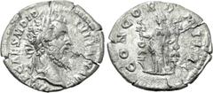 Roman Imperial Coins DIDIUS JULIANUS (193). Denarius. Rome. Obv: IMP CAES M DID IVLIAN AVG. Laureate head right. Rev: CONCORD MILIT. Concordia standing left, holding aquila in each hand. RIC 1. Condit