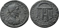 Roman Provincial Coins LYDIA. Sardes. Maximinus Thrax (235-238). Ae. Menestratos, magistrate. Obv: AVT KAI OVH MAΞIMЄINOC. Laureate, draped and cuirassed bust right. Rev: ЄΠI MЄNЄCTPAT CAPΔIANΩN B NЄΩ